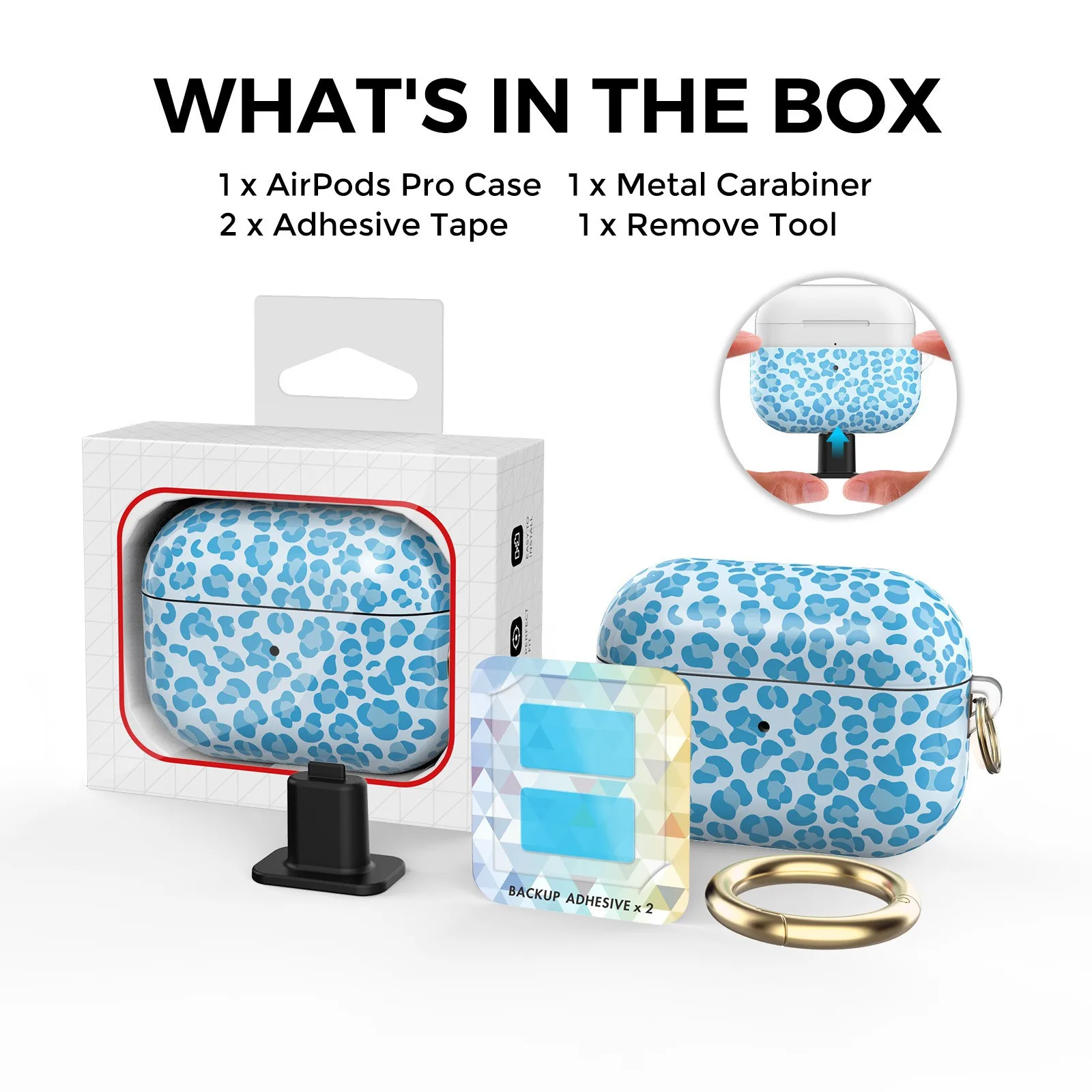 Impressões personalizadas para Apple AirPods Pro 2, caso de fone de ouvido Leopard Print, Soft Shockproof Headphone Cover