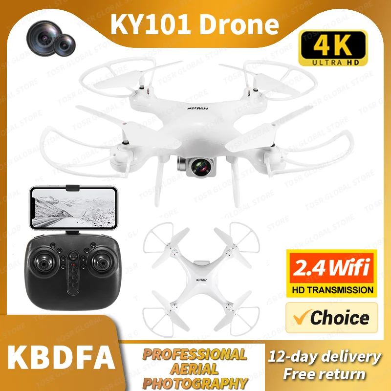 KBDFA KY101 RC Drone Professional 4K HD Camera Aerial Photography Brushless Motor WIFI Lifting Obstacle Avoidance RC Quadcopter