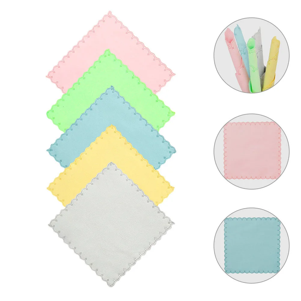 

5Pcs Instrument Cleaning Cloth Double-Sided Non-Scratch Polishing Cloth for Guitar Violin Piano Bass Maintenance