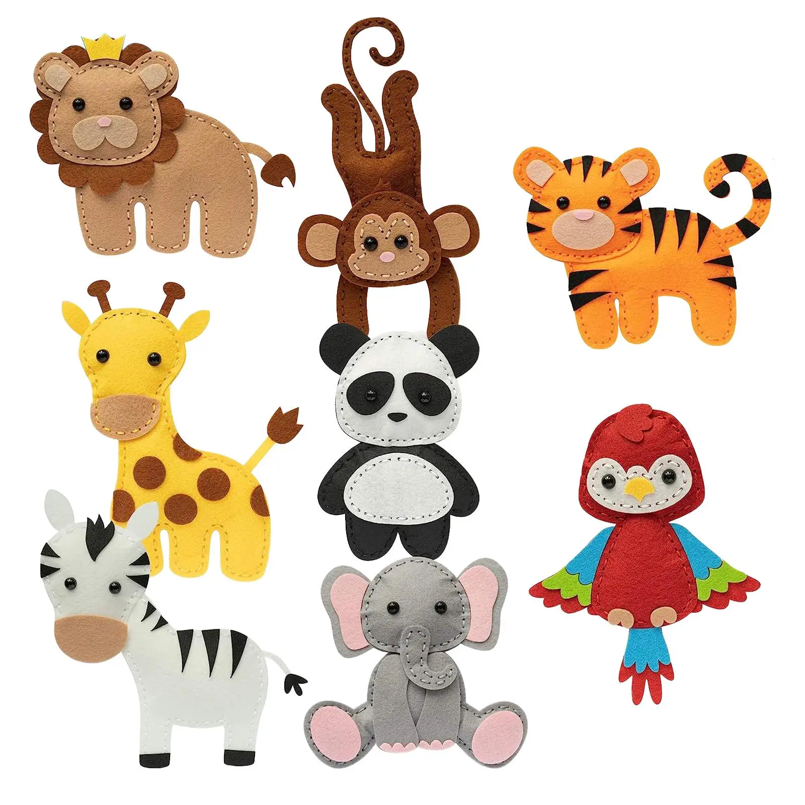 Zoo Animal Animals Sewing Kits for Girls and Boys Educational Beginners Sewing