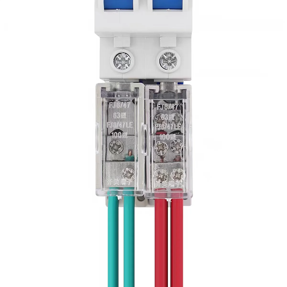 Circuit Breaker Switch Terminal Block FJ6G Universal Wire Connector One in Multiple out Din Rail Terminal Block Power Diverter