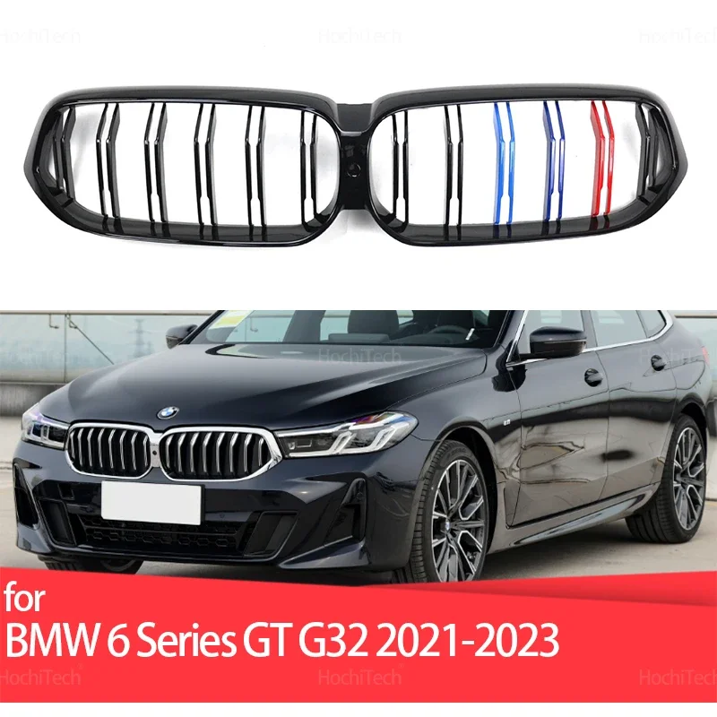 Car Front Bumper Grilles Kidney Racing Grill For BMW G32 6GT 6 Series Gran Turismo Facelift 2020-2023 Replacement Grille