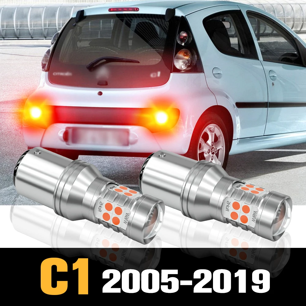 

2pcs Canbus LED Brake Light Lamp Accessories For Citroen C1 2005-2019 2007 2008 2009 2010 2011 2012 2013 2014 2015 2016 2017
