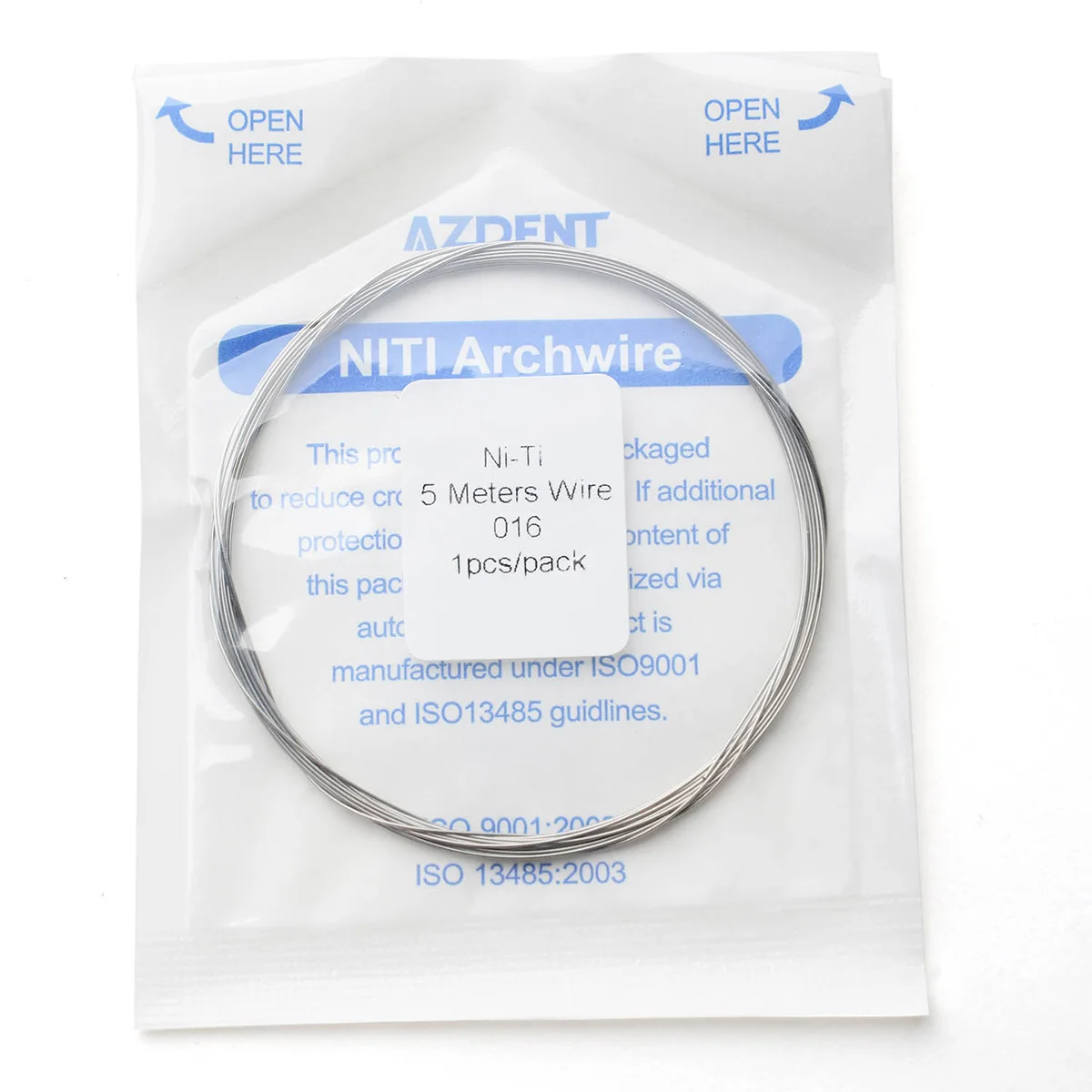5 Meter/Packung AZDENT Dental Orthodontic Niti Long Arch Wire Länge 5 m Größe 0,012 0,014 0,016 – Detail 3