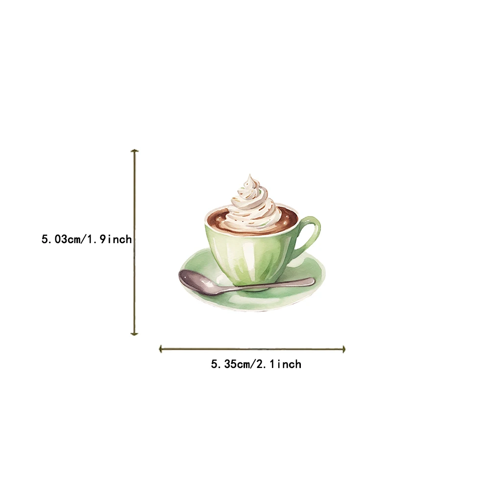 50PCS Coffee Lover Art Sticker DIY Notebook Handbook Luggage Computer Decoration Graffiti Waterproof Sticker Wholesale