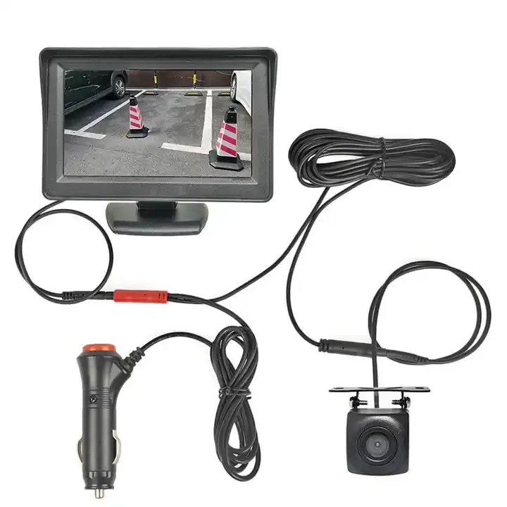 

4.3 inch 12V Car Rear View Camera monitor Backup Reverse Camera Kit Night Vision Reversing Parking Rear View System Tools