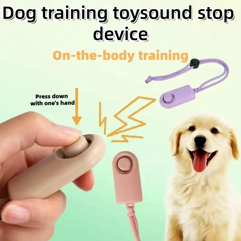 Dog Training Clicker With Lanyard Non‑Slip Matte ABS Clicker Adjustable Strap Pet Training Aid Toy