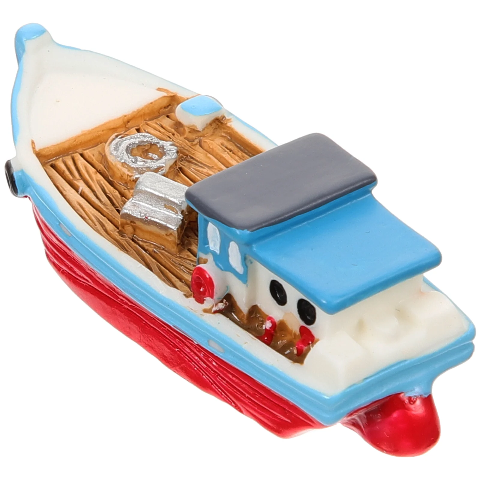 

Fishing Boat Ornaments Desktop Accessories Decor Miniature Beach Decorations Landscaping