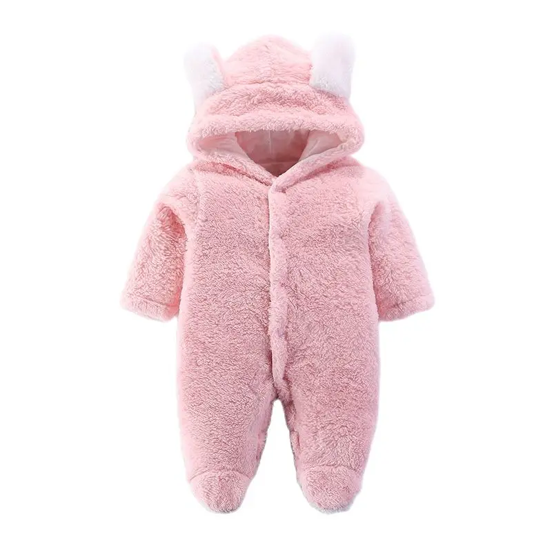 

Теплый комбинезон с капюшоном для маленьких девочек и мальчиков, осенняя одежда для младенцев, детская одежда для восхождения, новые детские зимние комбинезоны, плотный хлопковый комбинезон для новорожденных