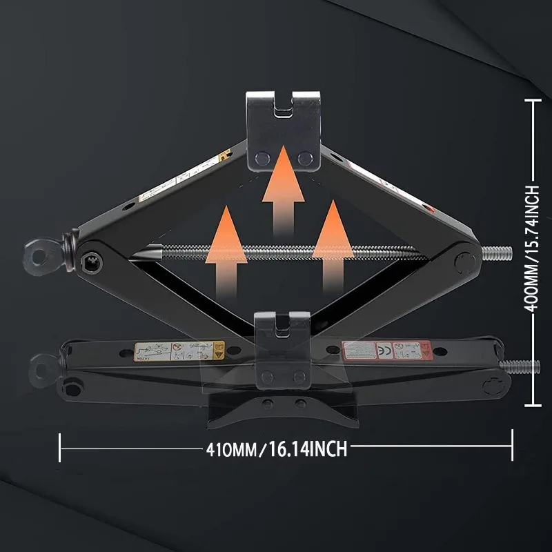 Portable Car Jack Scissor Jack Car Automobile Jack Kit-Tire Jack Labor-saving Wrench Tire Replacement Jack Car Maintenance Tool