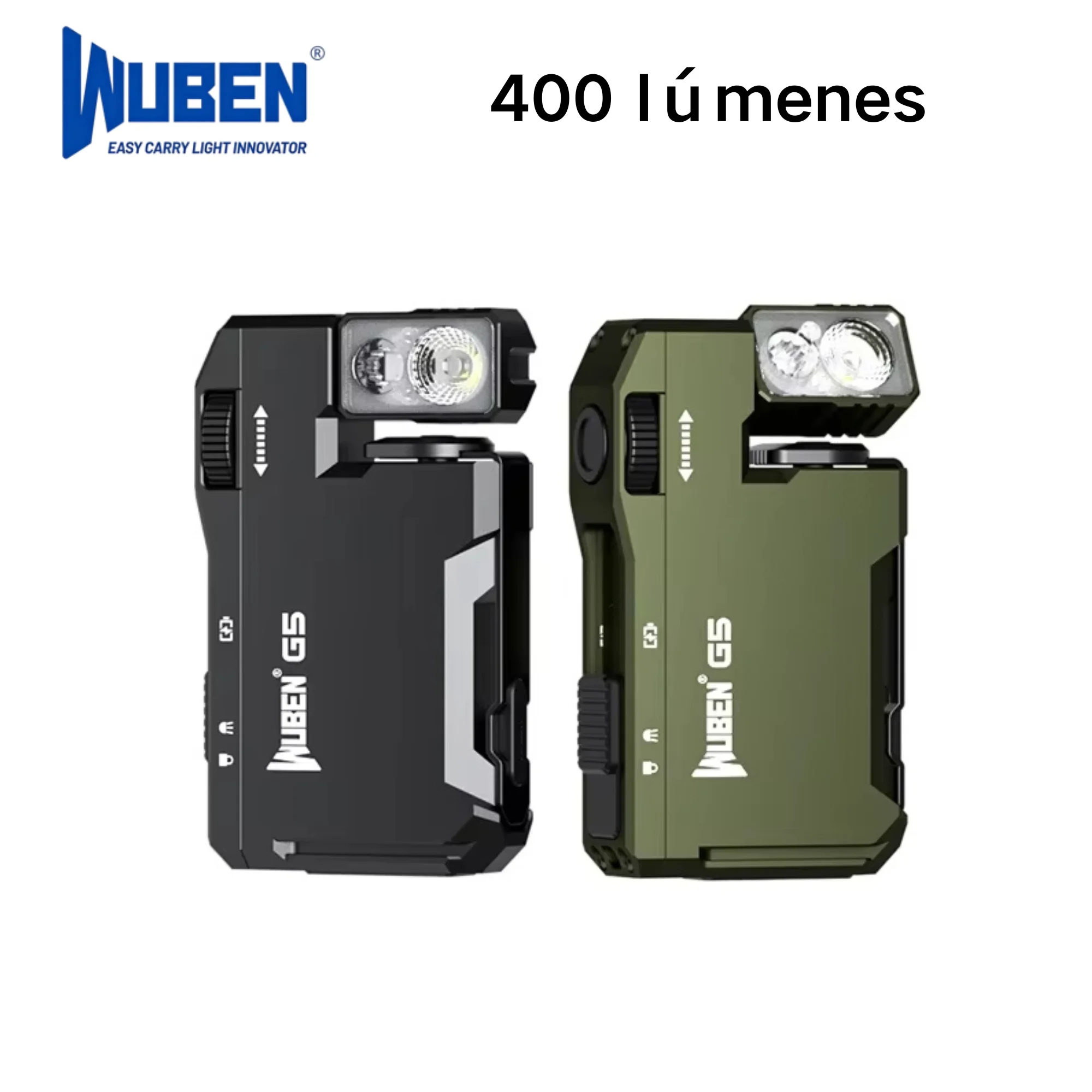 Lanterna Magnética Edc G5 Wuben Multicolorida 400 Lúmens Recarregável Usb-C com - imagem 1