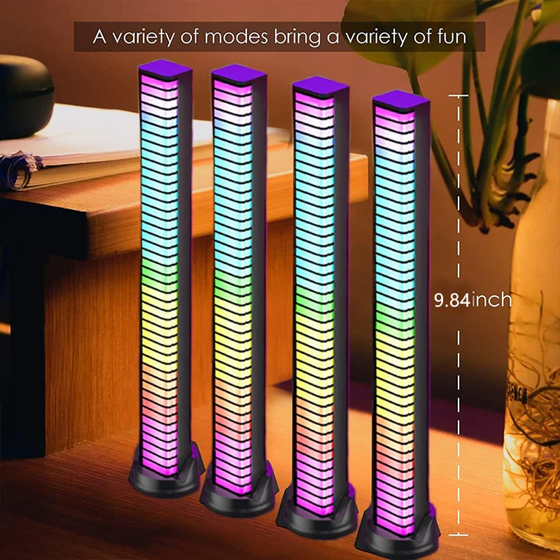 LED Rhythm Ambient Light Sound Control Light Smart APP Control Music Rhythm Ambient Light Desktop Decoration Creative Colorful