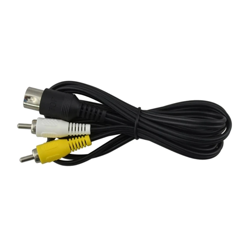 1.8M Composite AV-Audios Video Adapter Cable for SEGA 1 RCA-Cord Dropship