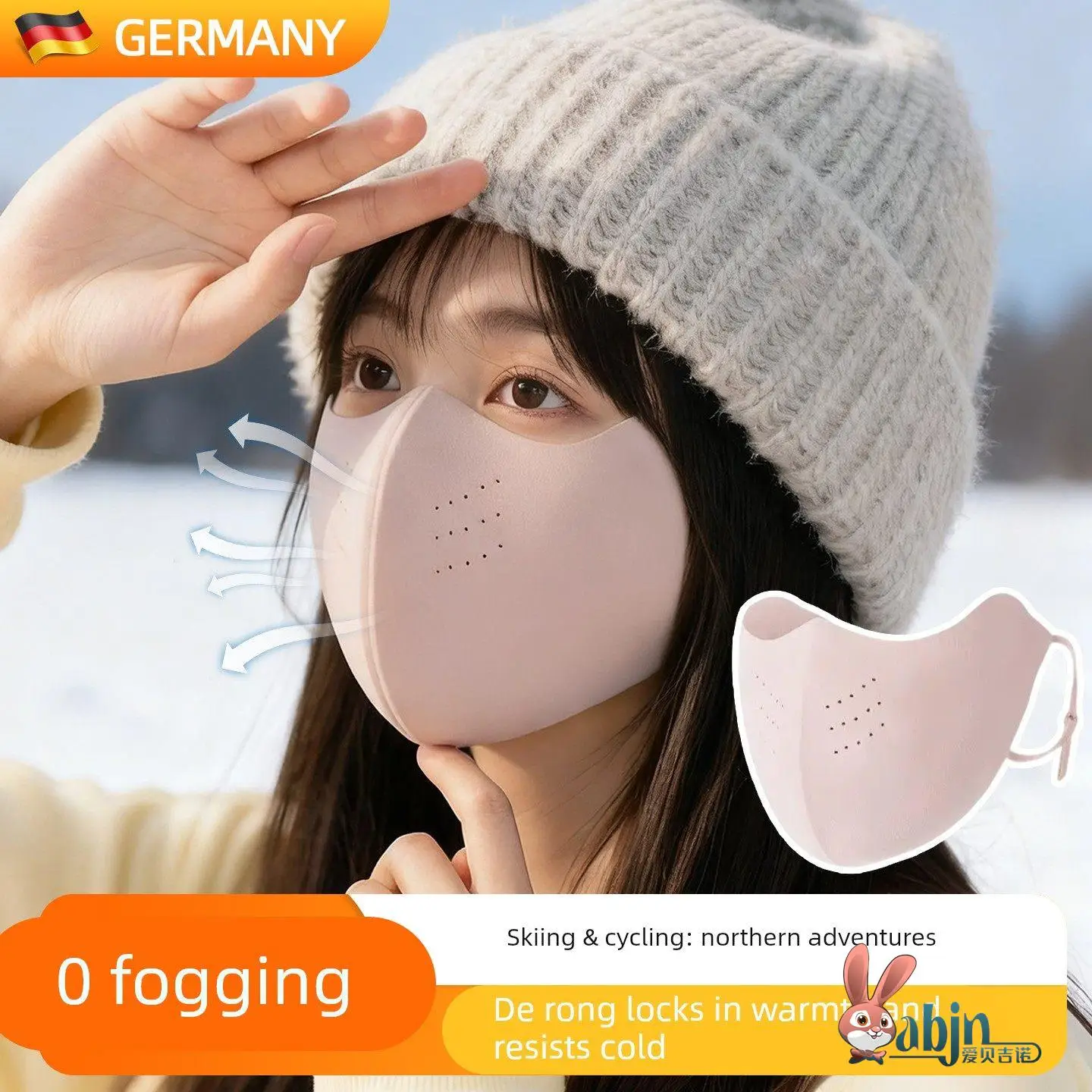 

Теплая флисовая маска для лица женская зимняя, высокоэстетичная, 3D, защита от мороза, ветрозащитная, пылезащитная, для езды на велосипеде, путешествий, с креплением на уши