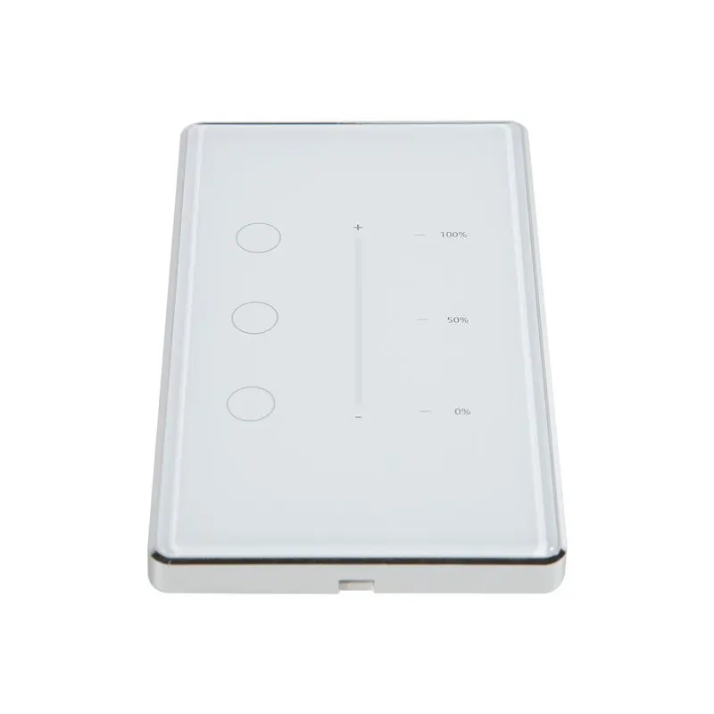 N10R-Tuya Zigbee 3 Gang Dimmer Light Switch Tuya/Smart Life APP Remote Control US EU Standard Switch Percentage Control