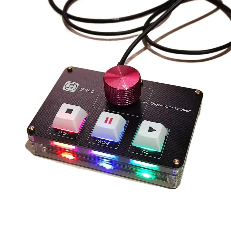 USB MIDI Dual Mode Computer Volume Controller, Audio Adjustment Knob, Music Playback Control Device With Dual Type-C Cable