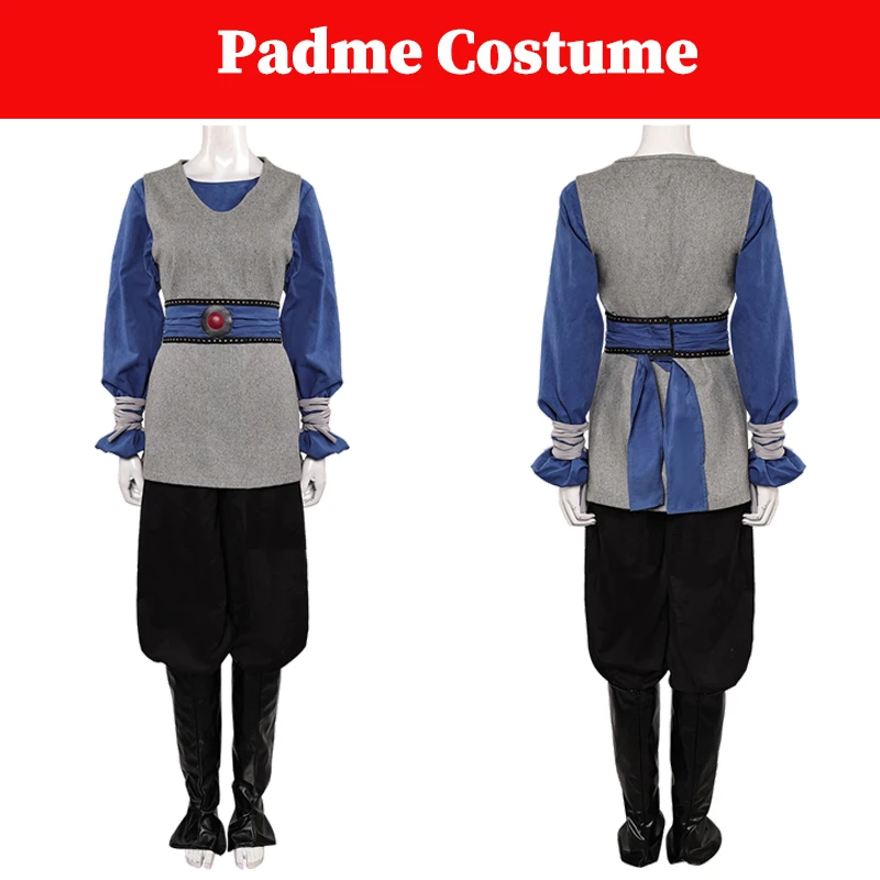 

Padme Cos Amidala Cosplay Costume Youth Clothing Movie Space Battle Role Playying Clothing Women Halloween Party Carnival Suits