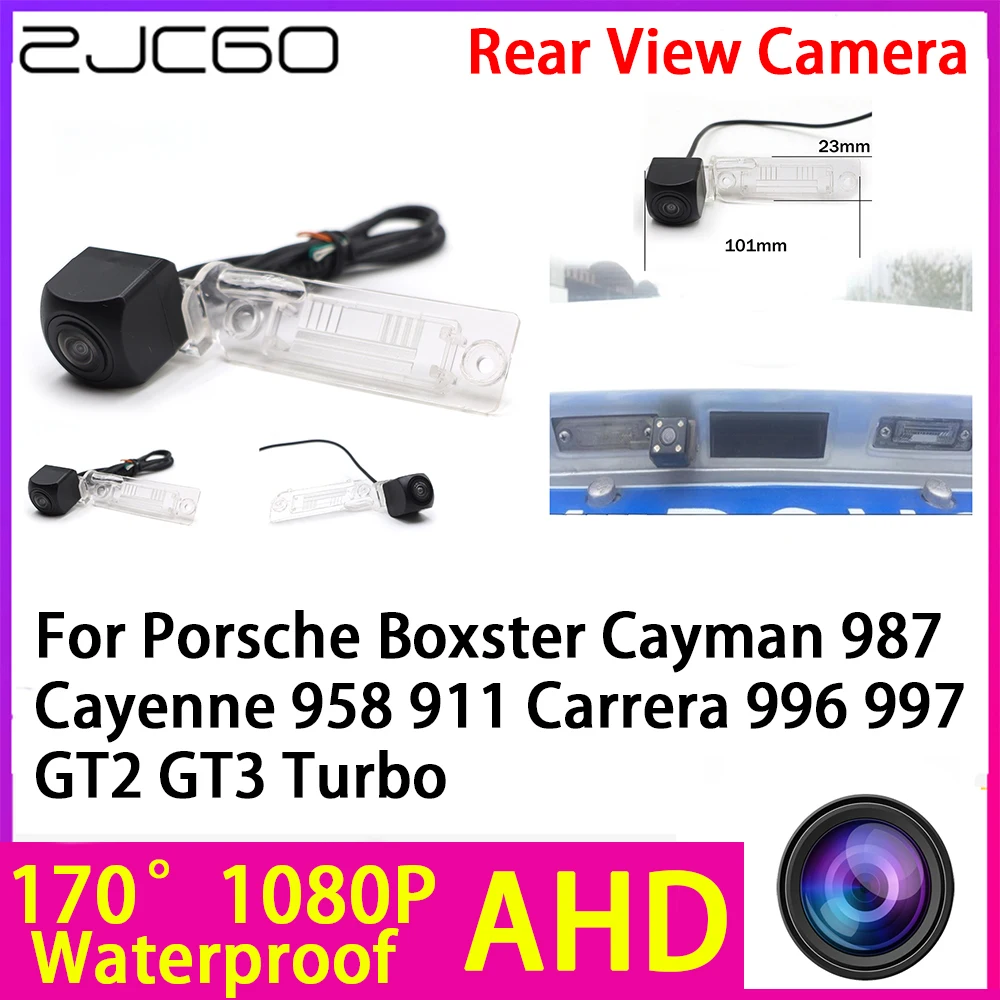 AHD 1080P Reverse Rear View Camera Night Vision for Porsche Boxster Cayman 987 Cayenne 958 911 Carrera 996 997 GT2 GT3 Turbo