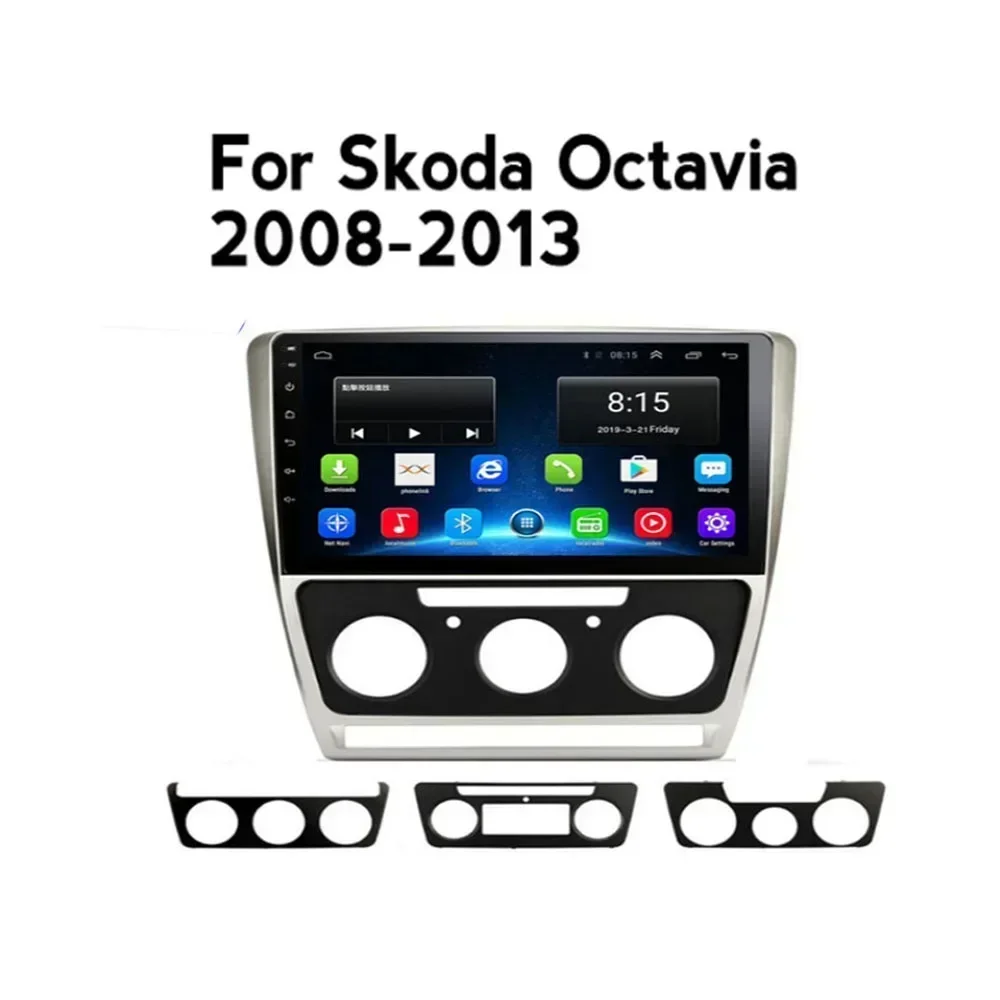 2 Din Android 13 Car Stereo Radio DVD GPS Multimedia Video Player 5G WiFi Camera DSP Carplay For SKODA Octavia 2 2008-2013