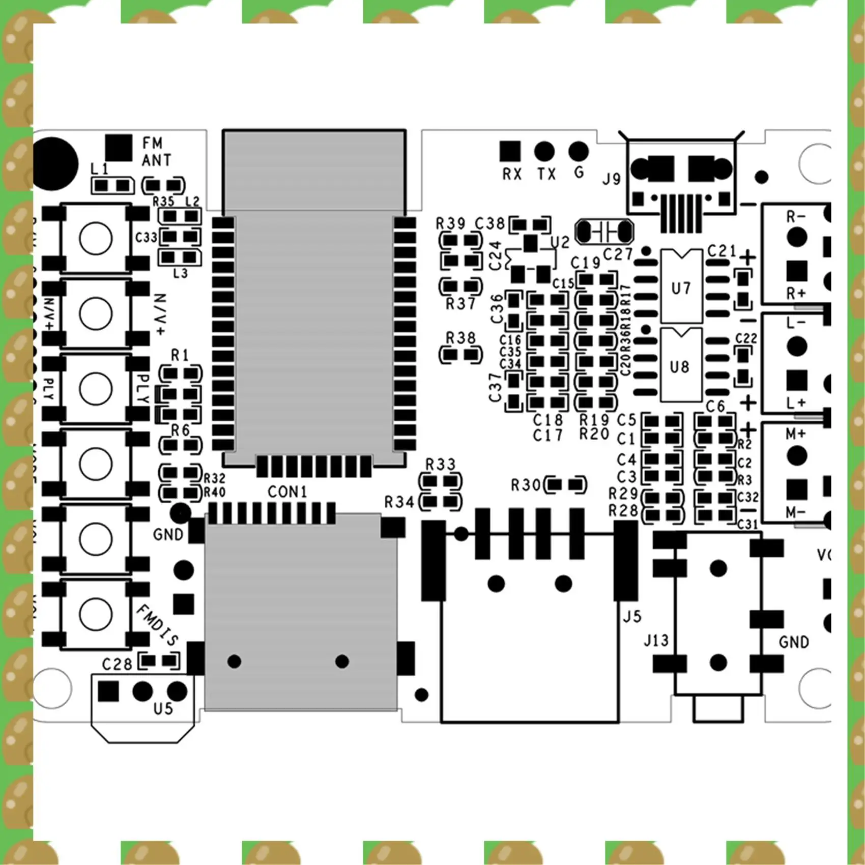 

T36C Bluetooth V5.0 Amplifier Board Stereo Transmitter BK3266 Module Receiver And Transmitter Integrated AT Renamed Switch