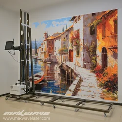 Stampante da parete verticale 3d prezzo macchina da stampa a getto d'inchiostro per pittura murale strumenti di stampa murale a inchiostro UV portatile