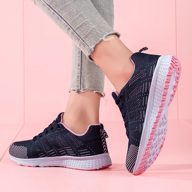 Women Sport Shoes Fashion Platform Sneakers Ladies Spring Summer Flats Running Shoes for Women Casual Shoes Mesh Jogging Tennis