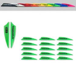 50pc Archery Arrow Vane 1.75in Shield Soft  Plastic Arrow Air groove Feather Aluminum Carbon Arrow Hunting Shooting Accessories