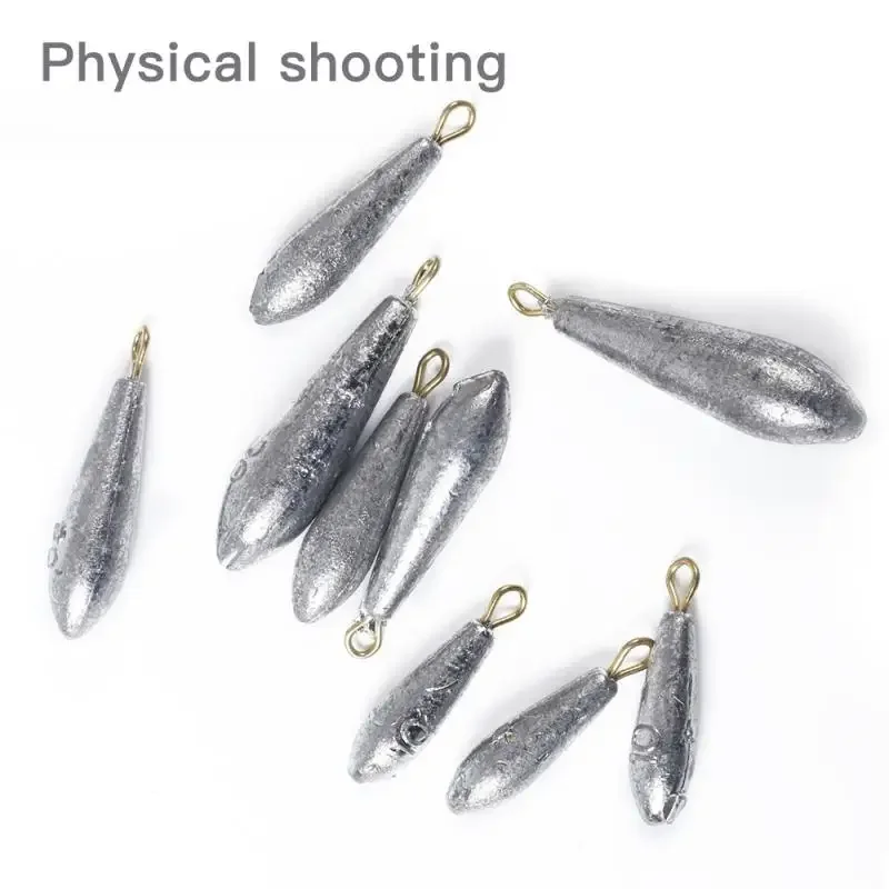 1pcs/box Drop Shape Fishing Sinker 10g-15g-20g-30g-40g-50g Drop Shot Weights & Pencil Sinkers Tackle Wholesale