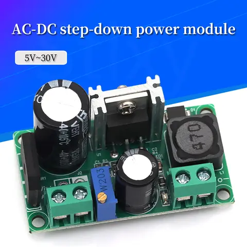 Modulo convertitore step down da AC/DC a DC LM2596HV 3v 3.3V 5V 6V 9V 12V 15V 24V DC 5V-50V Step-Down regolabile 3A Alimentatore