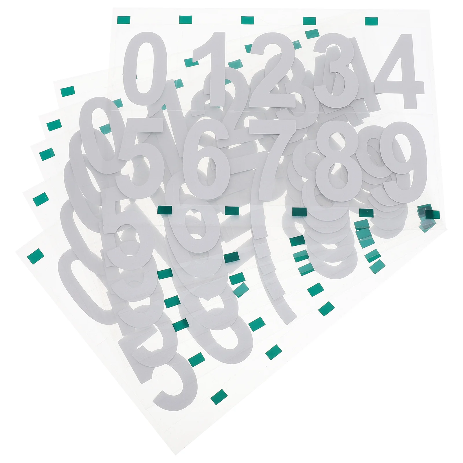 

Reflective Number Stickers For Mailbox Waterproof Fluorescent Address Labels Glow In Dark Numbers For Post Boxes Trash Cans