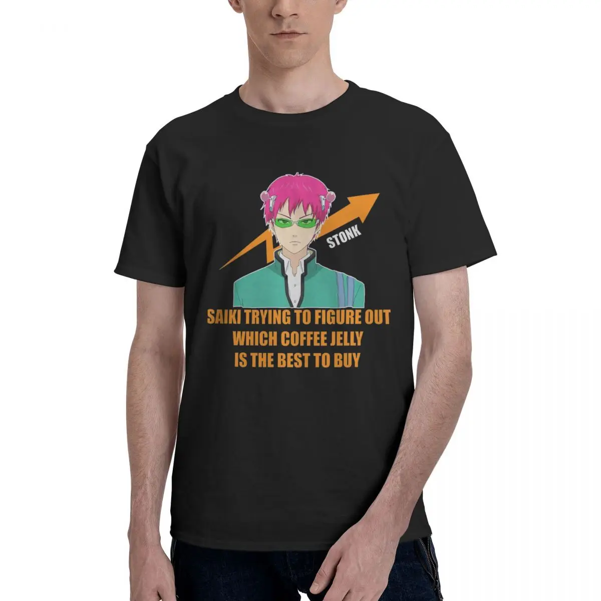 MenThe Disastrous Life Of Saiki K T-Shirt Fashion Style Hipster Ofertas O Neck Graphic Tshirt