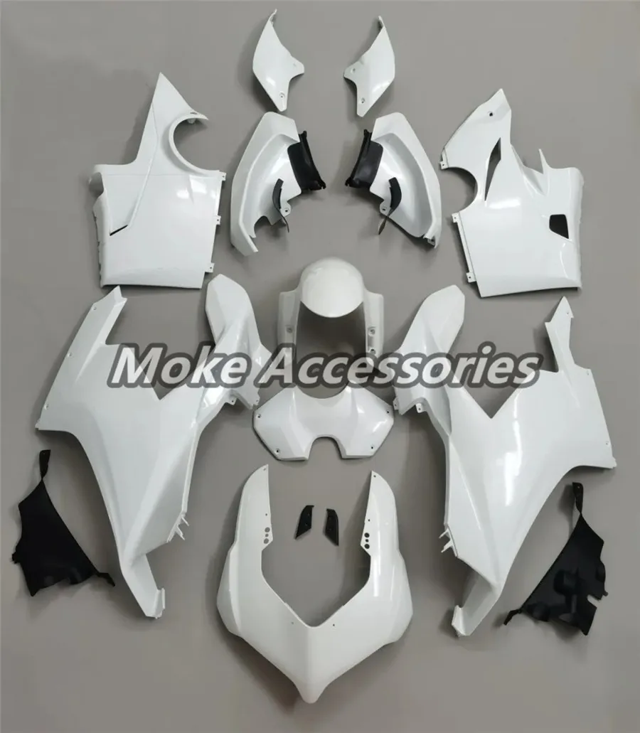 

Moke moto Fairings Kit Fit For Panigale v4 v4s 2018 2019 2020 Bodywork Set Abs High Quality Injection Unpainted New