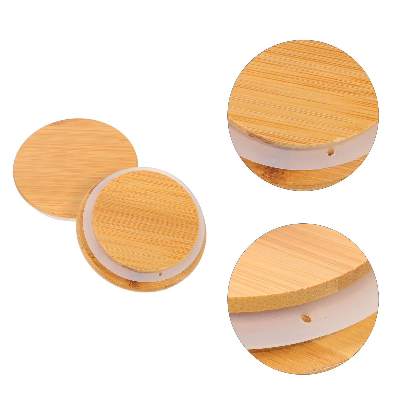 2Pcs Sturdy Household Jug Lid Filtering Pitcher Cover Practical Silicone Ring Sealing Glass Teapot Lid Filtering Jug Cover