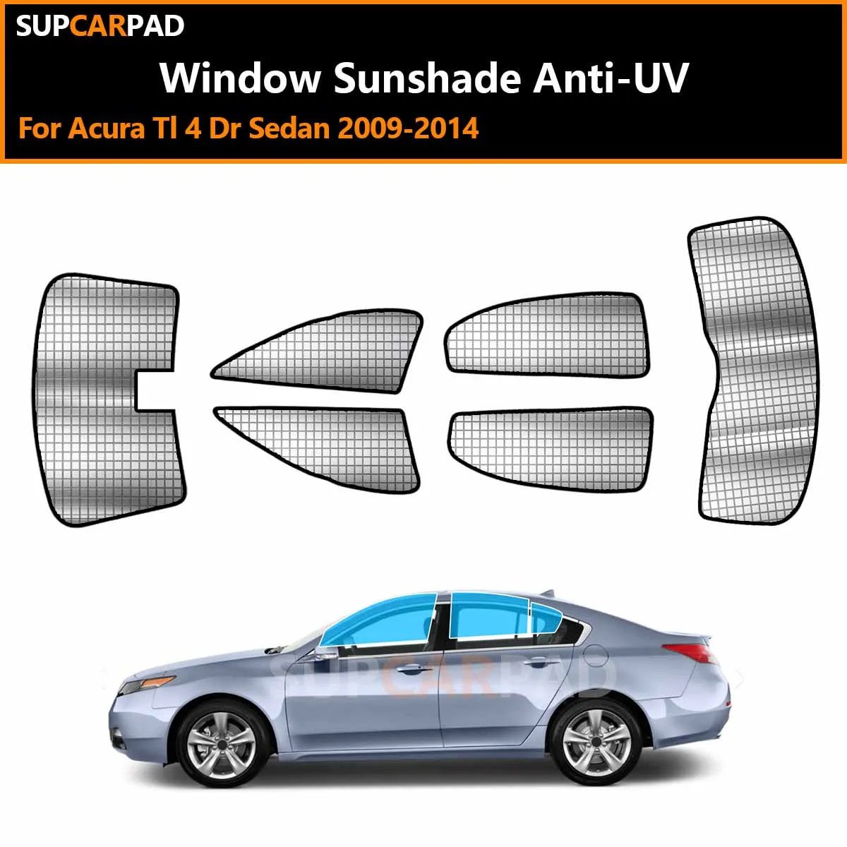

Солнцезащитные шторки для окон автомобиля Acura TL 4-дверный седан 2009-2014, на заказ, с защитой от УФ-лучей, аксессуары