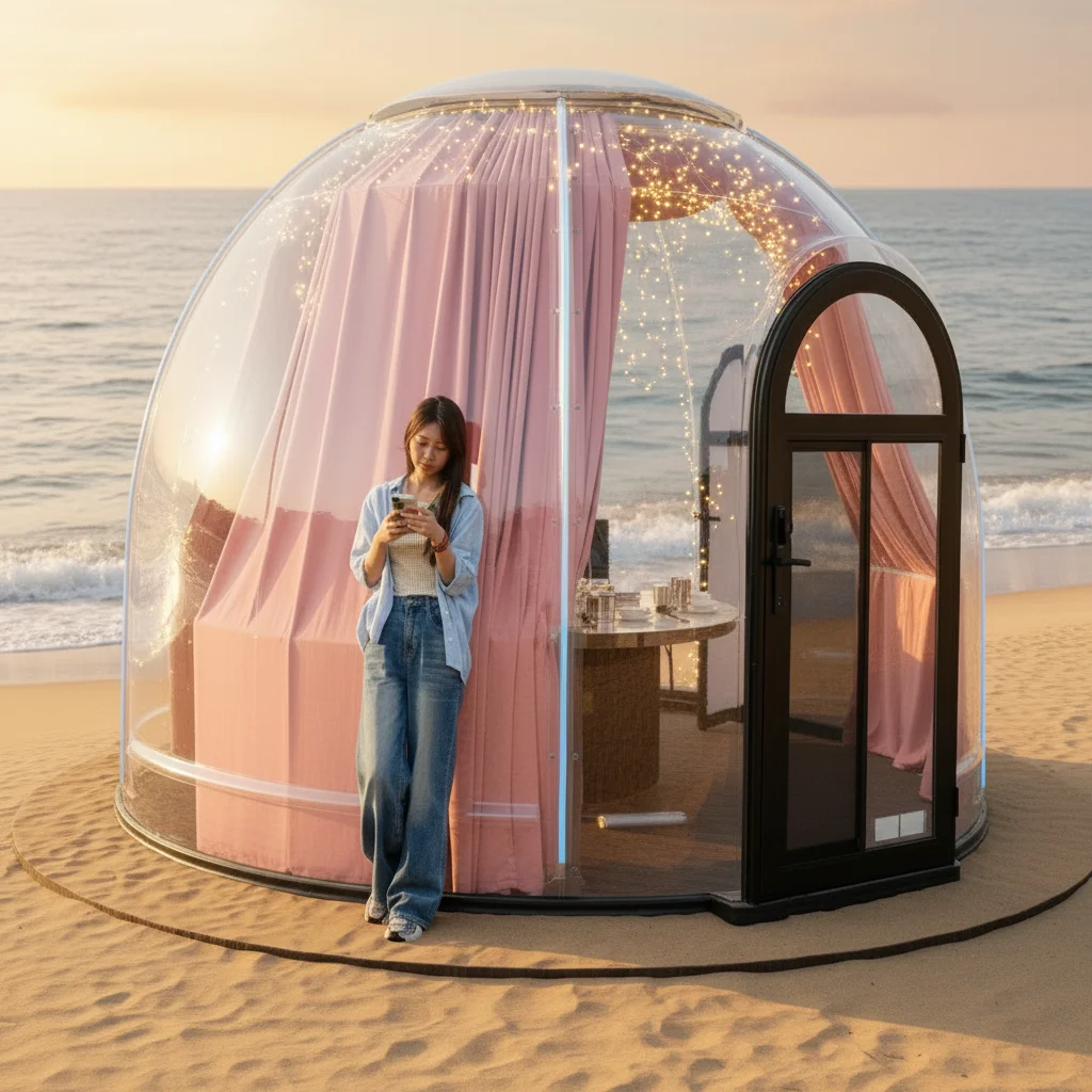 Outdoor Transparent Computer Sunroom, Starry Sky Room, Hotel Restaurant, Villa Terrace, Scenic Area Bubble House Bubble room