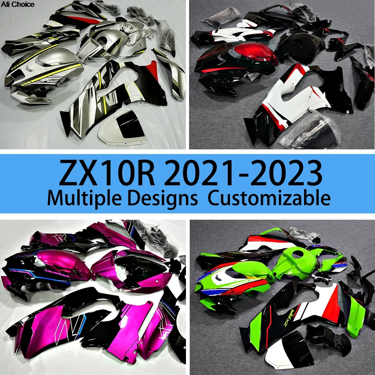 Fit for Kawasaki ZX 10R 2021 2022 2023 Fairing Kit ZX10R 21 22 23 Motorcycle Free Custom Sportbike Fairings Set