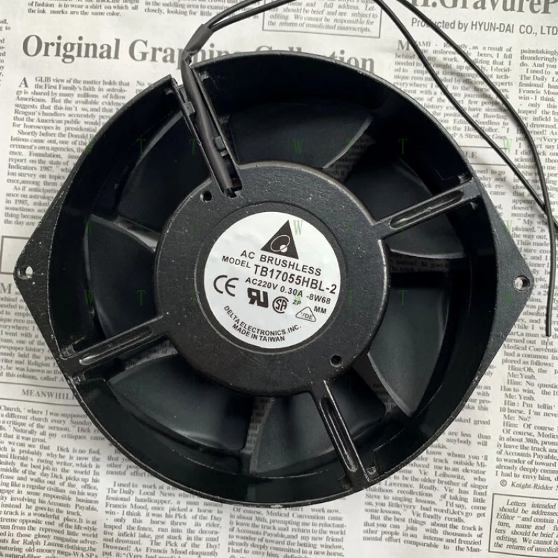 

H for Delta TB17055HBL-2 AC220V 0.30A 17055 17CM axial flow cooling fan