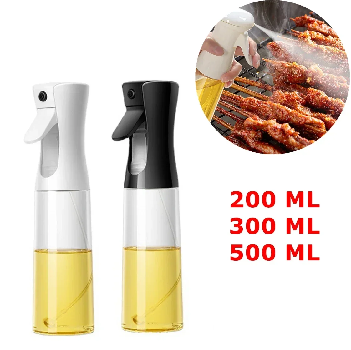 BBQ Cooking Olive Oil Sprayer Olive Oil Spray Kitchen Baking Oil Spray Empty Bottle Vinegar Bottle Dispenser Salad 500ML