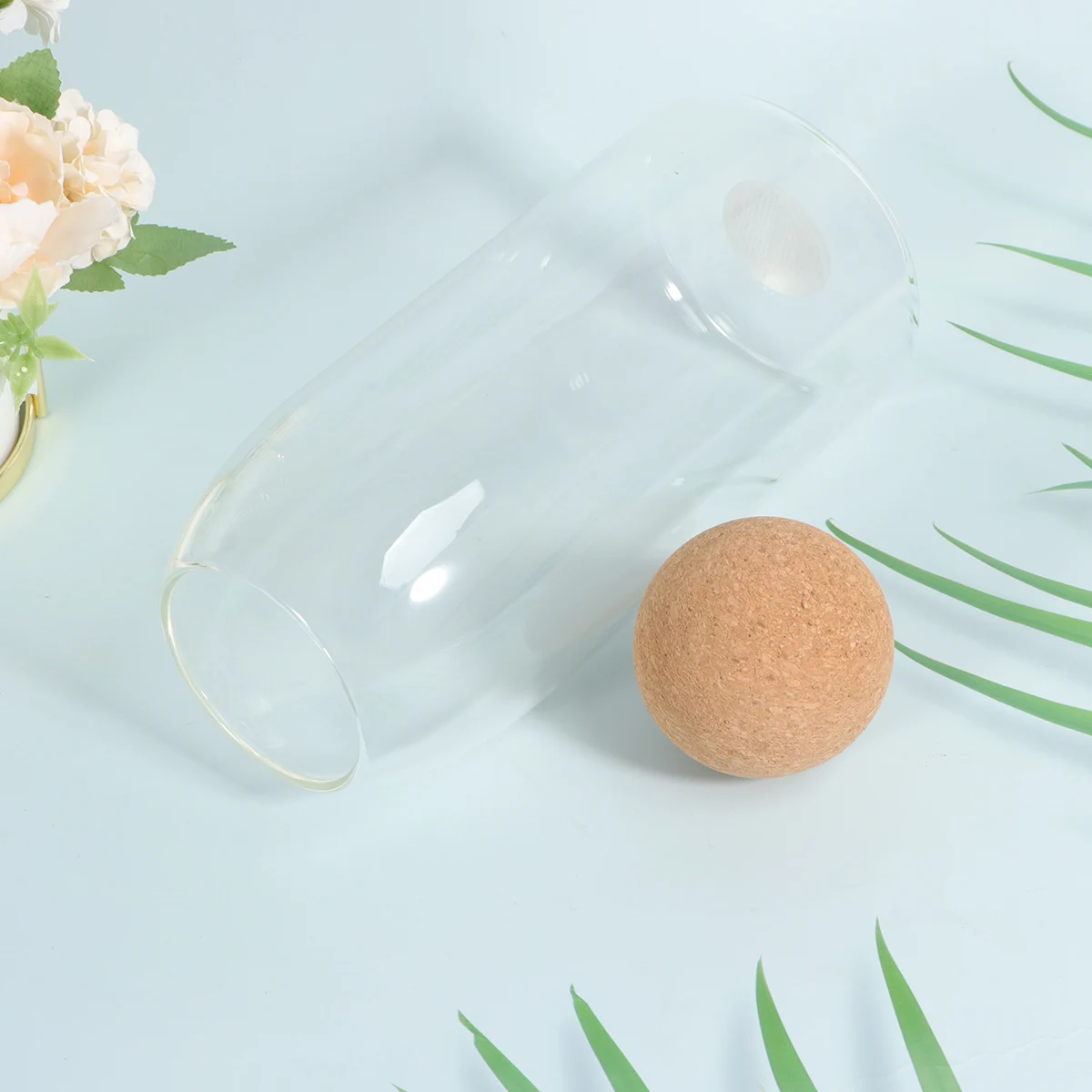 

1Pcs Heat Resistant Storage Jar High Boron Glass Kitchen Sealed Container for Dry Food Cereal Tea Leaves Transparent Heatproof