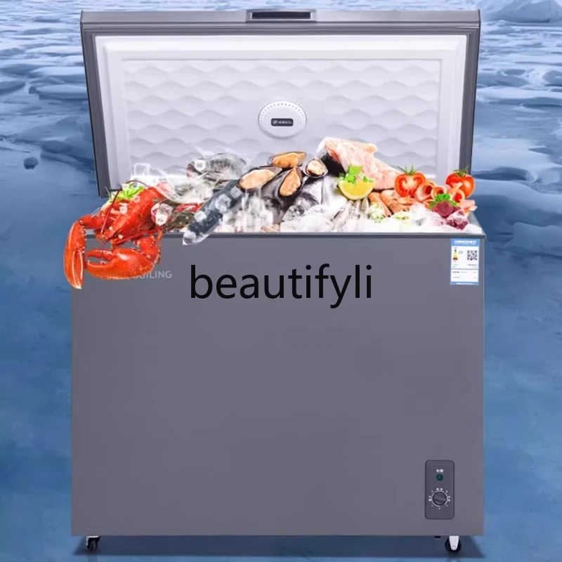 

Small Household Horizontal Freezer Commercial Refrigerated Freezer Ice Cream Freezer