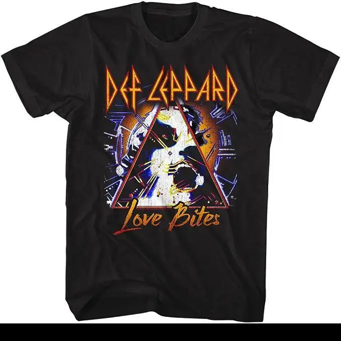 Def Leppard 1992 - Vintage Short-Sleeved T-Shirt for Hard Rock Band From The Classic American Retro Street Style