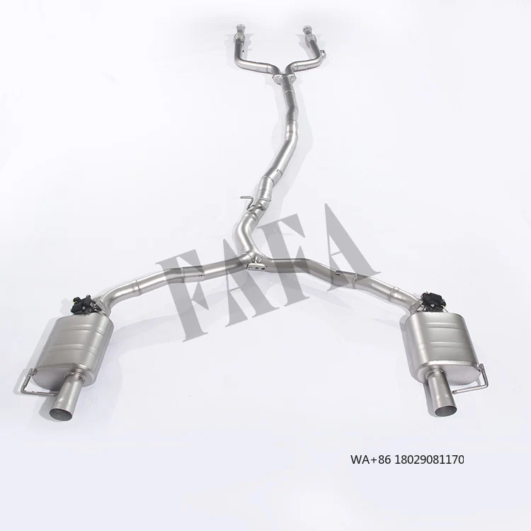 

Для W213 E43 3.0T 2017: Выхлопная система из нержавеющей стали (передняя, средняя и задняя секции), выхлопная труба Catback с клапаном и глушителем