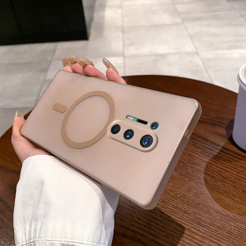 حافظة لهاتف Magsafe لهاتف OnePlus 8 Pro One Plus 8 Pro شحن لاسلكي مغناطيسي غير لامع غطاء خلفي صلب حافظة هاتف فاخرة