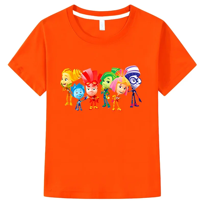 Meisjes De Fixies T-Shirt Voor Kinderen Korte Mouw T-Shirt Jongens Meisje 100% Katoen Grafische Anime T-Shirt Kids Kleding Y 2K Een Stuk