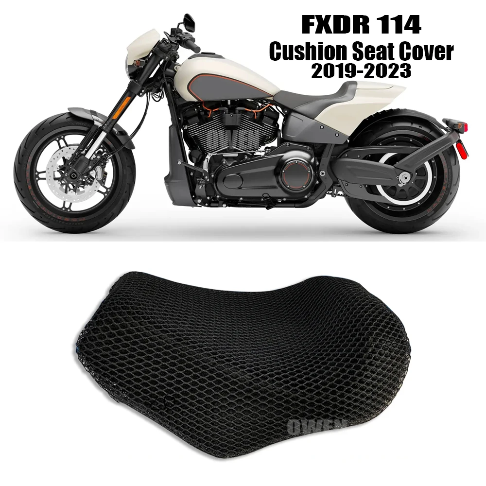 

For Harley Fxdr114 3D Mesh Cushion Seat Cover Fxdr 114 Motorcycle Seat Covers Seat Protect FXDR114 2019-2023