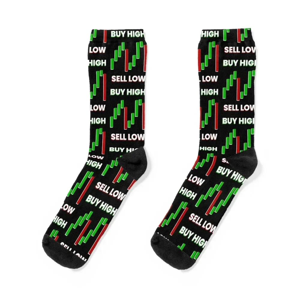 

Buy High Sell Low - How to Win at Stocks Socks ankle hiking crazy Men's Girl'S Socks Men's