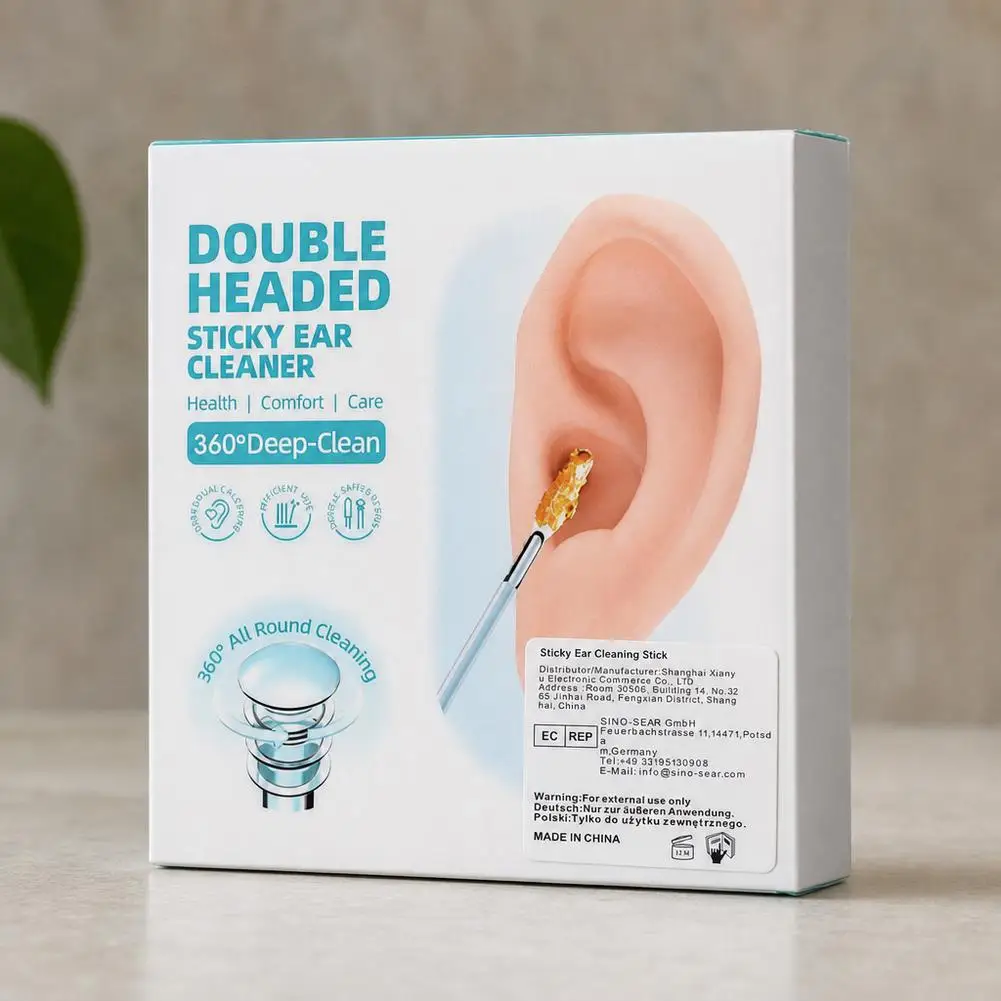 Double-headed Sticky Ear Digger Ear Digging Tool Ear Wax Cleaning Special Not Hurt Ear Digging Spoon Ear Digging Cotton Swabs