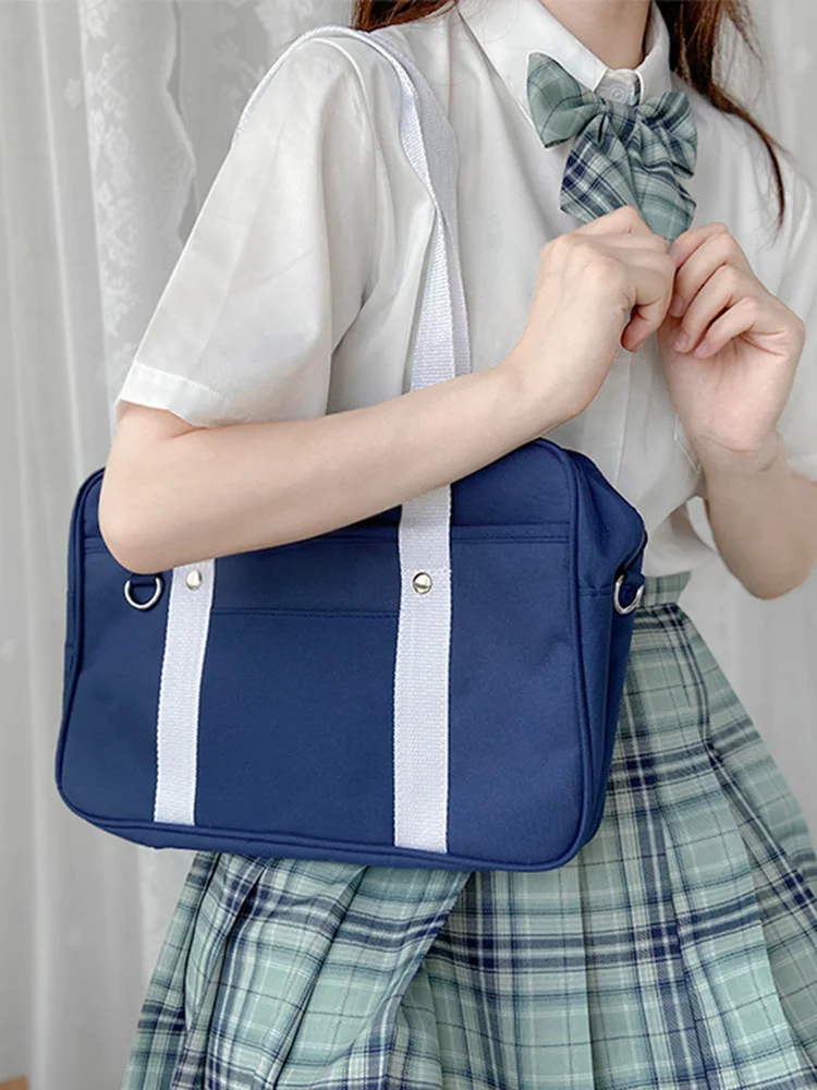 Teen Girls JK Uniform Handbag Classic Style Cosplay Messenger Bag Casual Anime Shoulder Handbag Square Bag Everyday Shoulder Bag