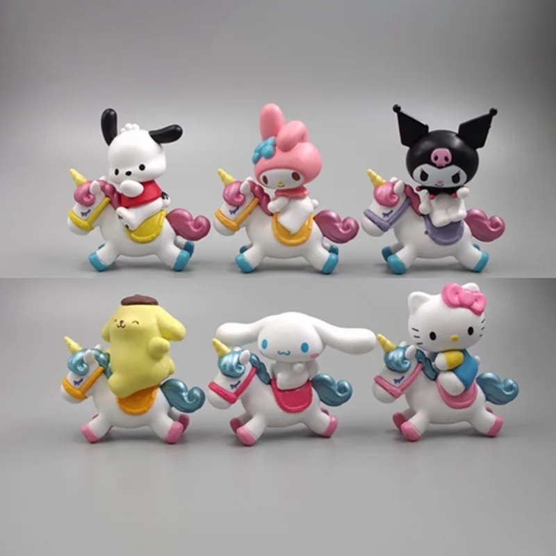 

Kawaii Hello Kitty Decoration Cute Cartoon Toys DIY Patch Cake Desktop Accessories Travel Women Supplies Student Gift Wholesale