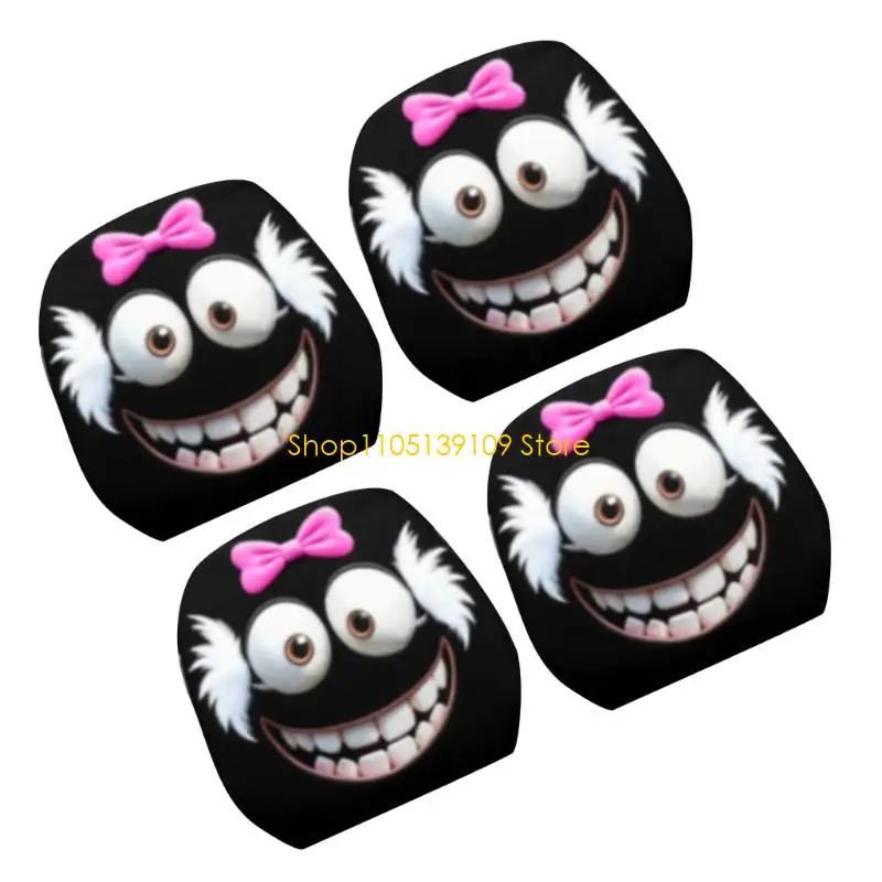 كرار كاريكاتير لعوب السيارة مسند رأس كارتون أقواس تصميم أقواس البوليستر القوية إكسسوارات السيارات العالمية #3